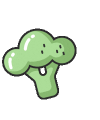 Broccoli Eating Sticker by Grow Food