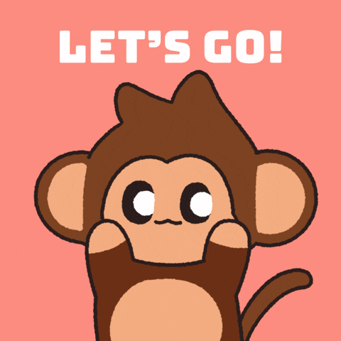 Celebrate Lets Go GIF by Chimpers