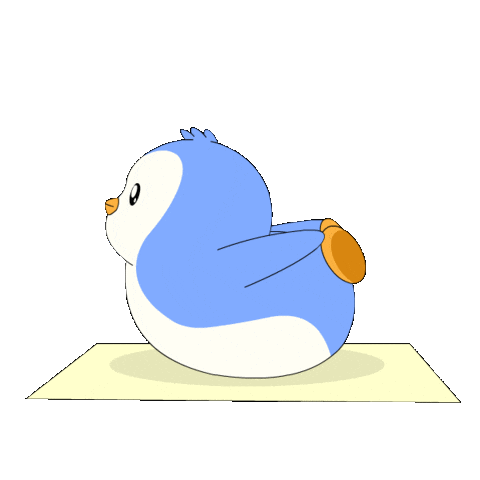 Fitness Stretching Sticker by Pudgy Penguins