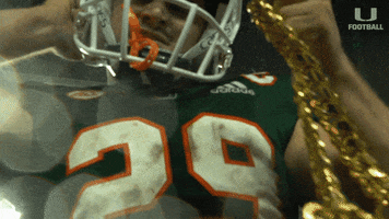 Celebrate Hurricanes Football GIF by Miami Hurricanes