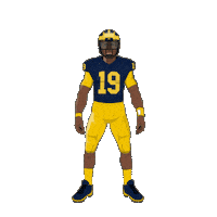 Go Blue Sticker by SportsManias