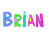 My Name Brian Sticker by The Art Plug