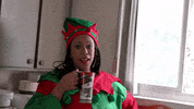 ComedianHollyLogan christmas merry christmas santa holidays GIF