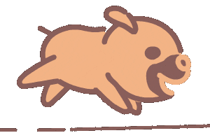 Loop Pug Sticker