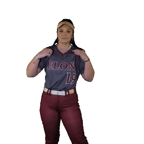 Elon Softball Sticker by Elon Phoenix