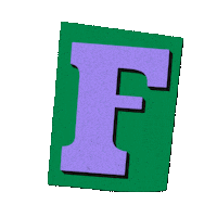 Letter F Sticker