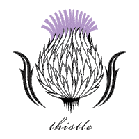 thistlewellington shopping thistle Sticker