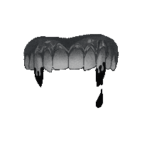 FLORALARTFANCY halloween vintage blood vampire Sticker