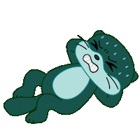 Sit Up Animation Sticker by Odd Otties