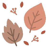 Autumn Leaves Halloween Sticker