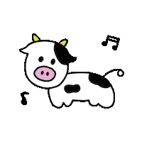Fun Cow Sticker