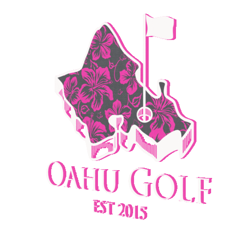 Golf Oahu Sticker by OahuGolfApparel