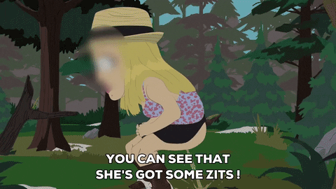 girl zits GIF by South Park 