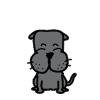 Buixots pet max happy dog sharpei Sticker