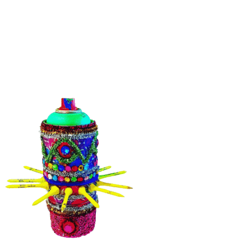 Bud_Snow art eye paint graffiti Sticker