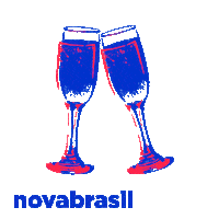 Christmas Champagne Sticker by Novabrasil