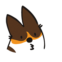 corgis kiss Sticker by Corgi Things