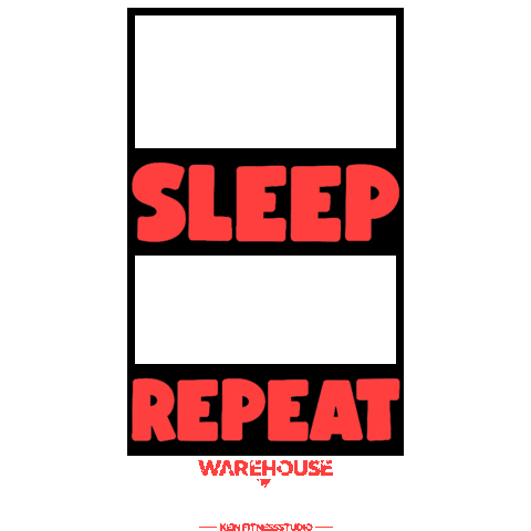 Eat Sleep Repeat Gym Sticker by WHG_OS