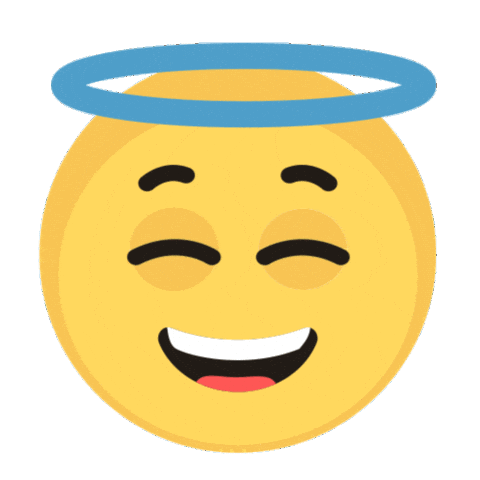 desiwebsite giphyupload emoji angel smiley Sticker