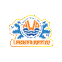nationaalwatersportdiploma zeilen lekker bezig cwo nwd Sticker