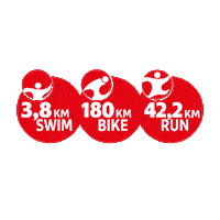 Ironman Triathlon Running Sticker by ChallengeRoth
