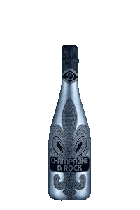 Party Bottle Sticker by Champagne D. Rock