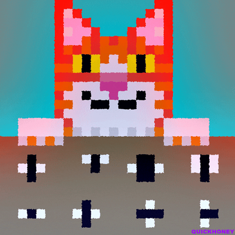 8 Bit Cat GIF by PEEKASSO