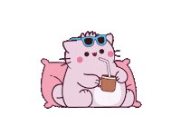 Who Cares Bubble Tea Sticker by Pembe