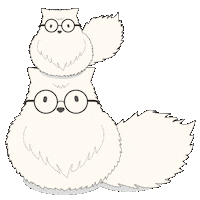 Cat Dog Sticker by moimoimoinen