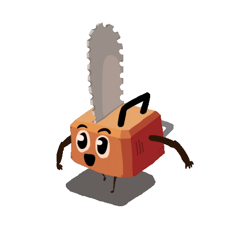 Cartoon Orange Sticker