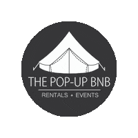 thepopupbnb vacation camping bnb tent Sticker