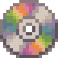 dinchenix pixel rainbow retro pixel art GIF