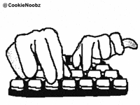 Computer Hands GIF