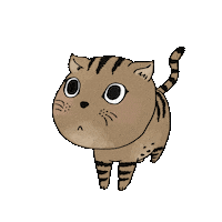 Legisshorterthanneck cat stretch tabby listneck Sticker