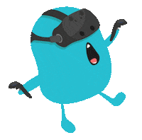 Shocked Virtual Reality Sticker by Codemodeon