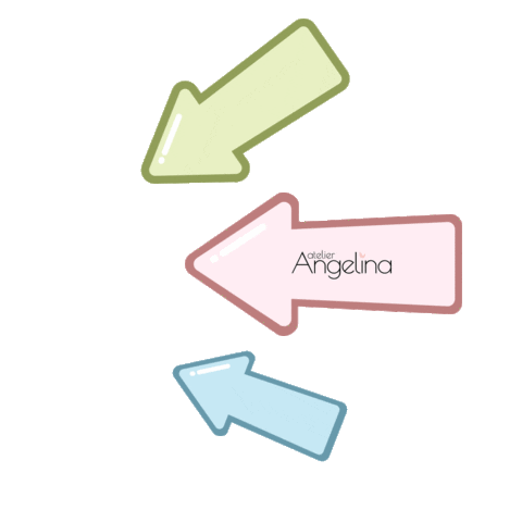 Arrow Click Here Sticker by Atelier Angelina