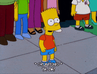 happy bart simpson GIF