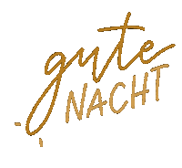 Gute Nacht Lettering Sticker