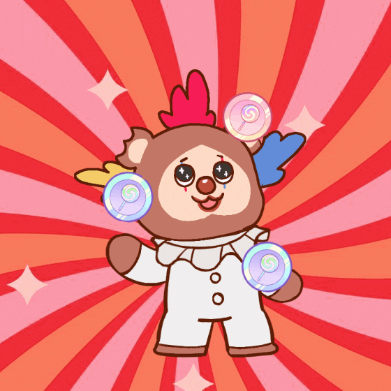 Clown Sugar GIF by Beraji Bears
