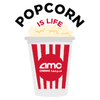 AMCCinemas cinema snack popcorn movie time Sticker