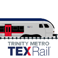 Fort Worth Train Sticker by Trinity Metro