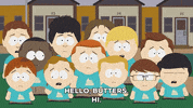 crowd hello GIF by South Park 