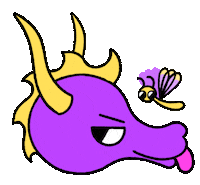 Spyro The Dragon Sticker by caitcadieux