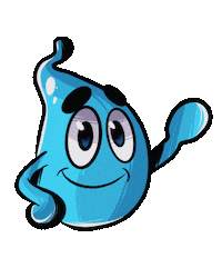 aquafeelmaryland cartoon water agua clean water Sticker