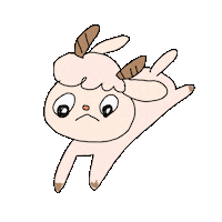 weitingchenart1991 running run jump goat Sticker