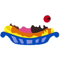 HalliErinB summer sweet yum ice cream Sticker