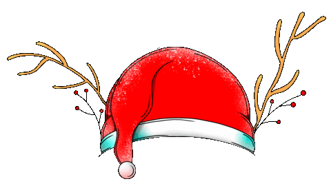 Christmas Hat Sticker by RARO