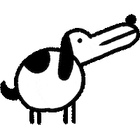 barking bow wow Sticker