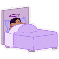 Tired Good Night Sticker
