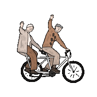 Wave Cycling Sticker by VVV Texel